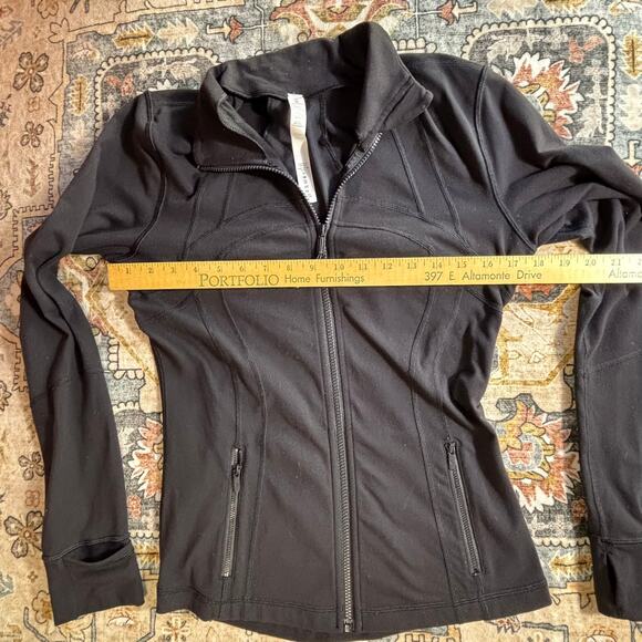 Lululemon Define Jacket Black Full Zip Athletic Yoga Workout Zip Up Women's 8 - Picture 7 of 13